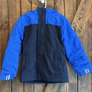 Lands' End Kids Blue and Black Puffer Jacket